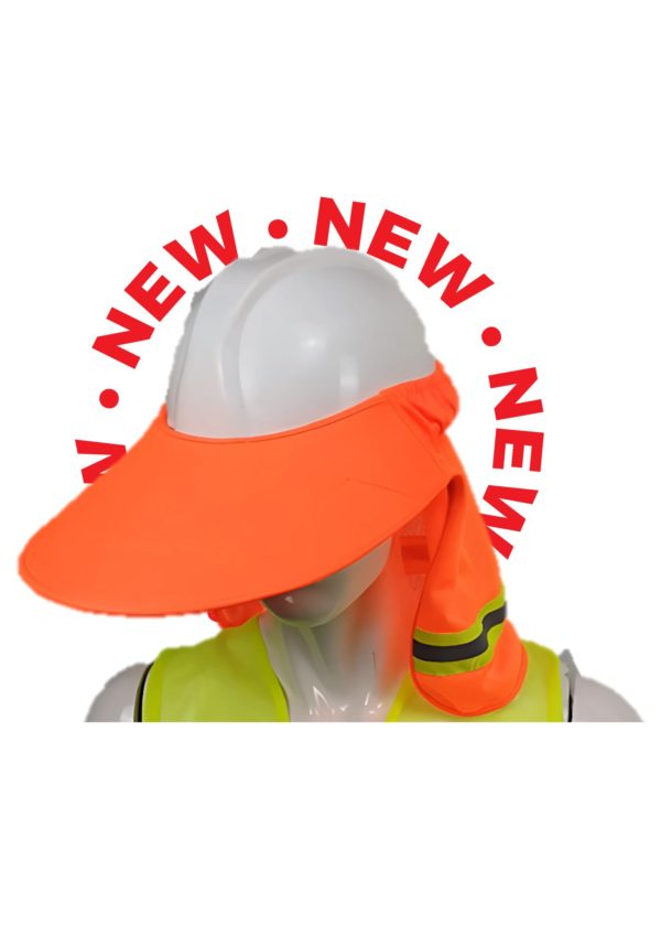 Hi-Vis Peaked Mesh Neck Cover (Orange HVPM01)