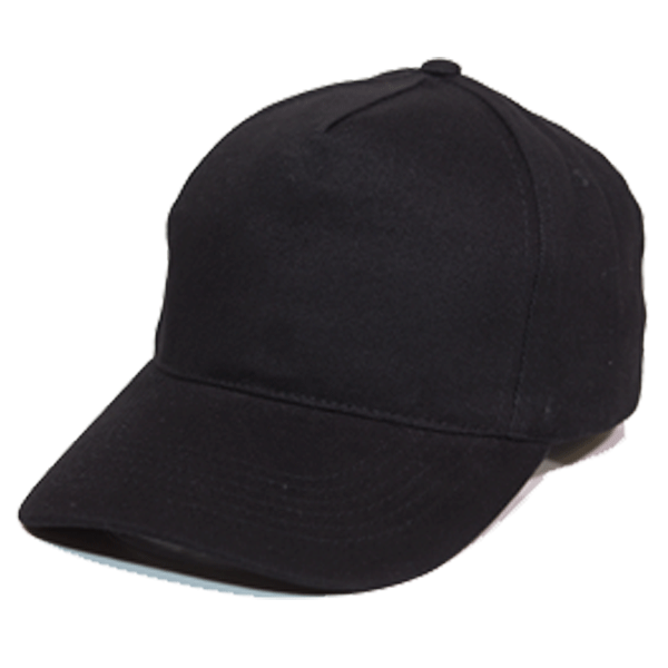 black cotton cap