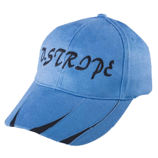 HEAVY BRUSHED COTTON CAP WITH V - STRIPE PEAK