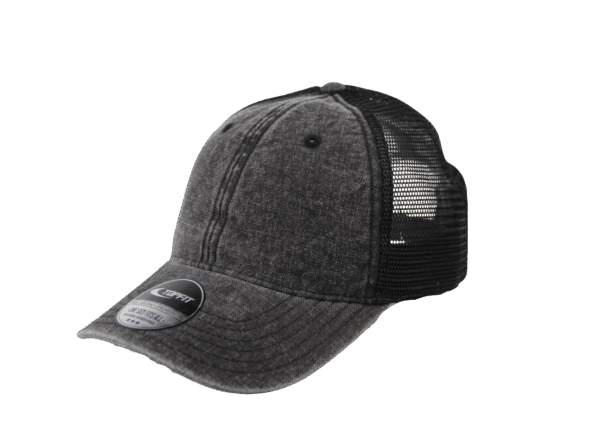 VINTAGE WASHED TRUCKER (VWT-02 BLACK/BLACK)