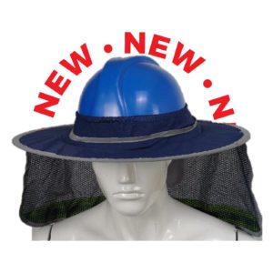 BRIM HARDHAT COVER WITH FLAP (NAVY HVM01)