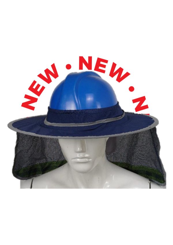 BRIM HARDHAT COVER WITH FLAP (NAVY HVM01)