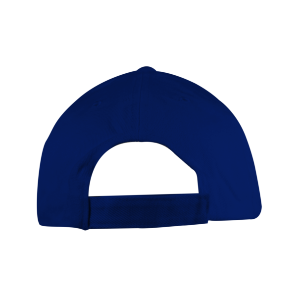 HEAVY BRUSHED COTTON CAP WITH V - STRIPE PEAK (8625 ROYAL / WHITE)