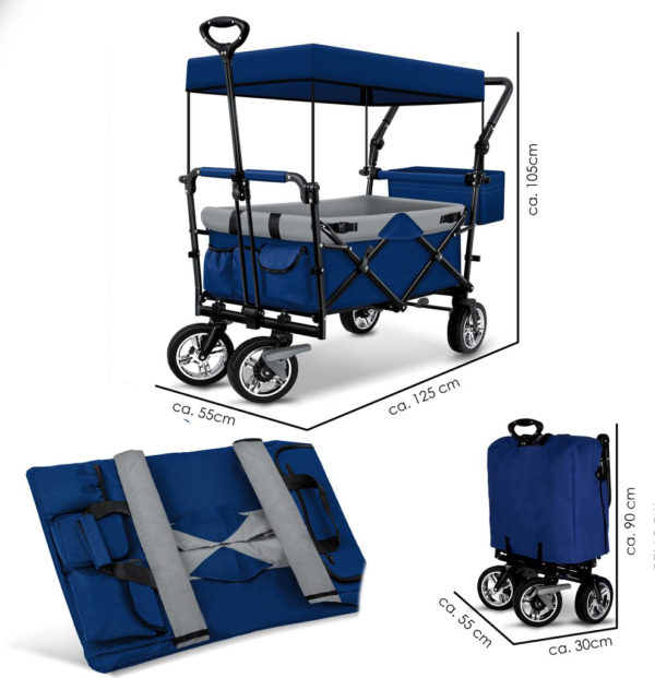 Trolley King Executive Trolley (Navy/Silver E01)