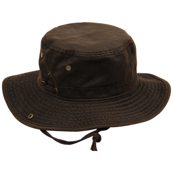 OIL SKIN BUSH HAT (OSB 02 BROWN)